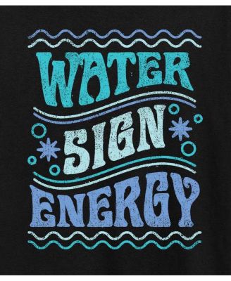 Water Sign Energy Plus Size Graphic T-Shirt