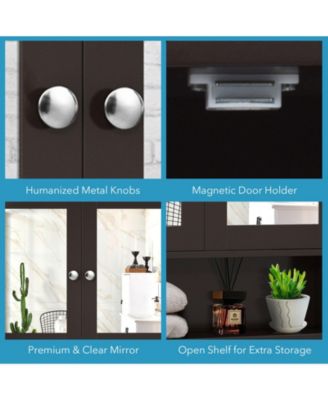 1-Pc. Wall-Mounted Mirror Cabinet Organizer