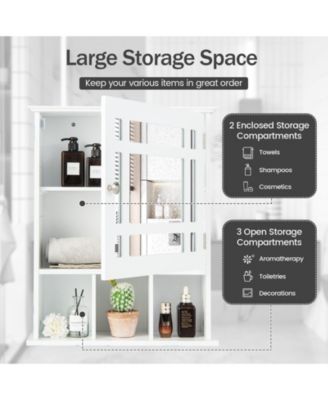 Wall Mounted and Mirrored Bathroom Cabinet