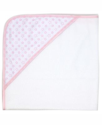 Baby Boys and Baby Girls Stars 2 Pack Hooded Bath Towel and Wash Cloth Set