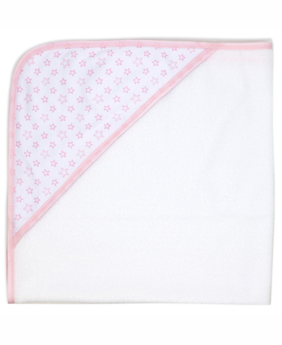 Tendertyme Baby Boys and Baby Girls Stars 2 Pack Hooded Bath Towel and Wash Cloth Set