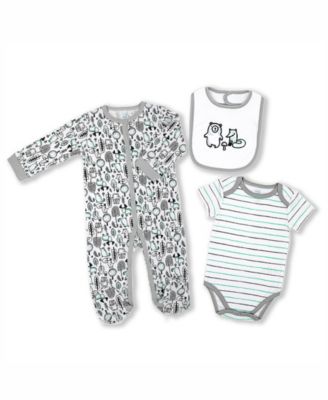 22 Piece Baby's Elephants and Woodland Infant Apparel Layette Gift Set