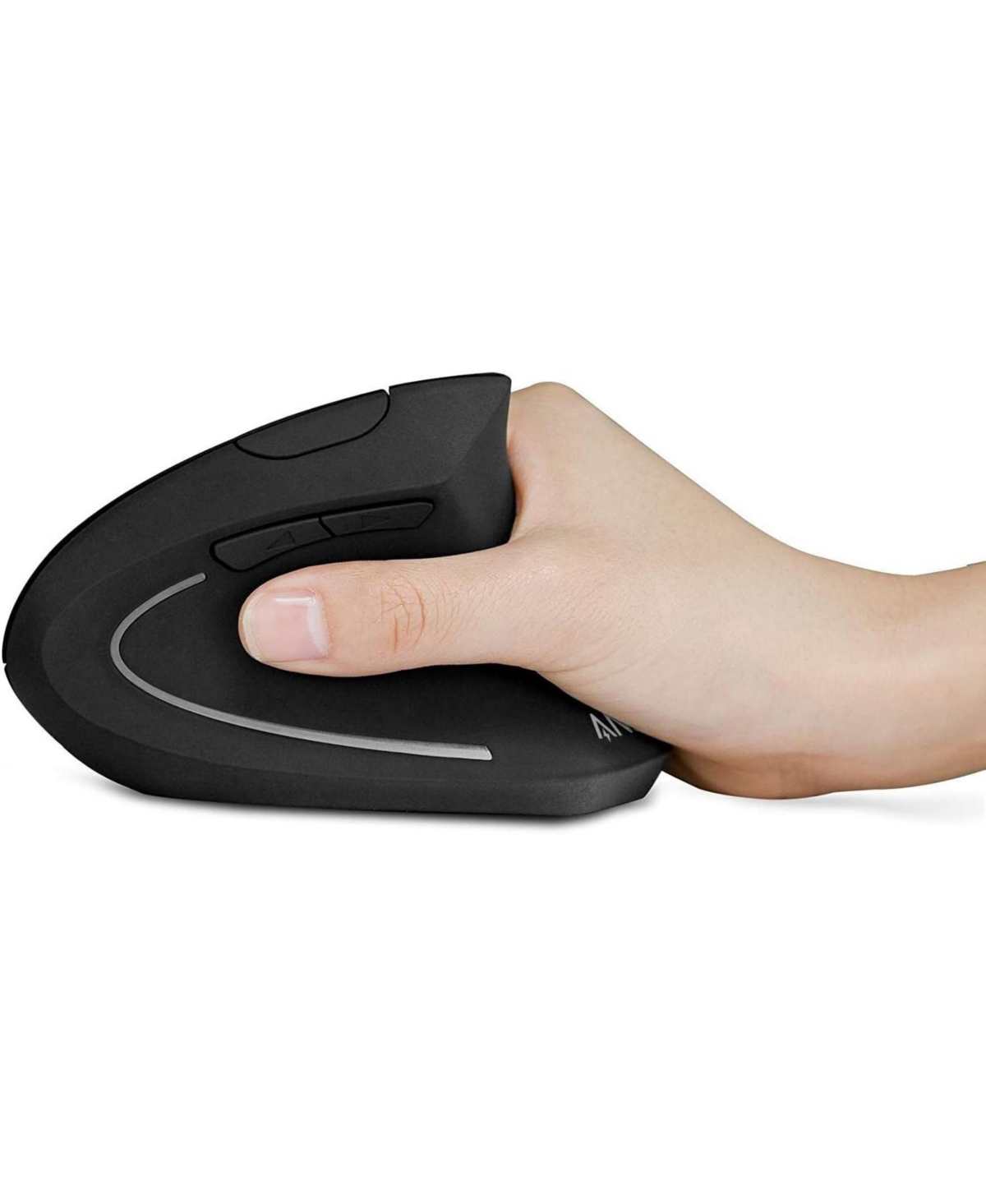 Anker 2.4G Wireless Vertical Ergonomic Optical Mouse, 800 / 1200 /1600DPI, 5 Buttons -- Black