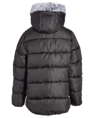 S Rothschild & CO Big Girls Quilted Full-Zip Hooded Puffer