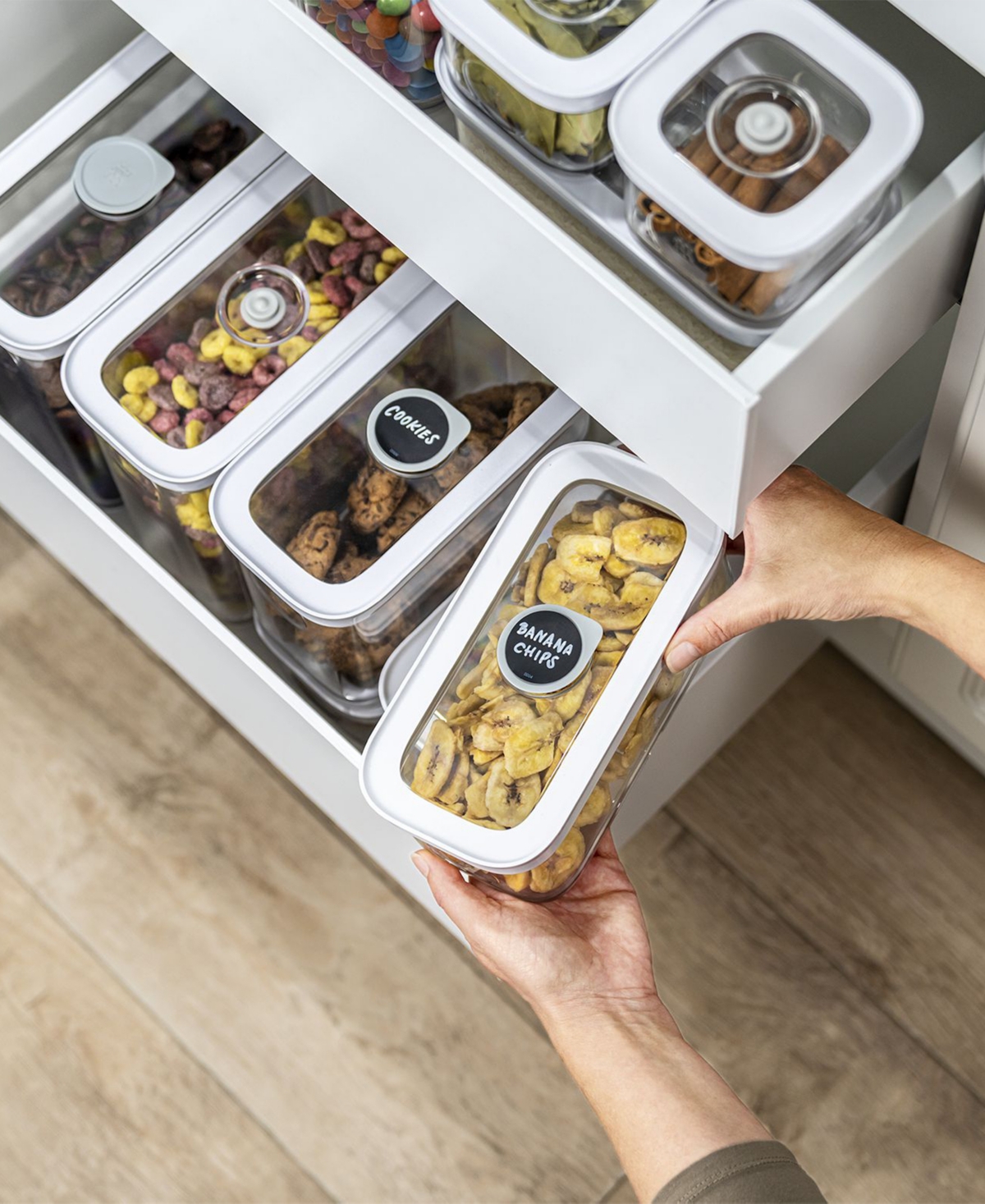 Shop Zwilling Fresh Save Cube 2-pack Containers In Transparent-white
