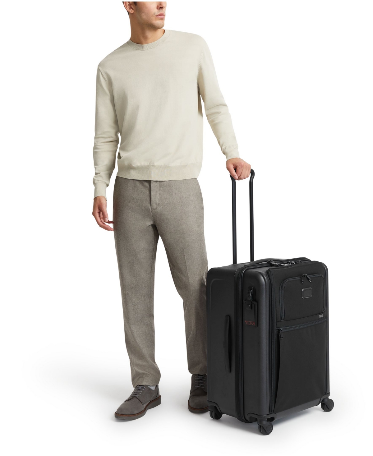 Tumi Alpha Short Trip Expandable 4 Wheel Packing Case In Black
