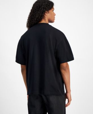 ★Hugo Boss★ Spray Paint Oversized Fit Short Sleeve T-Shirt Hugo Boss Men's Oversized Fit Short Sleeve Crewneck Logo T