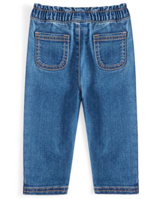 Baby Girls Bow Jeans, Created for Macy's 