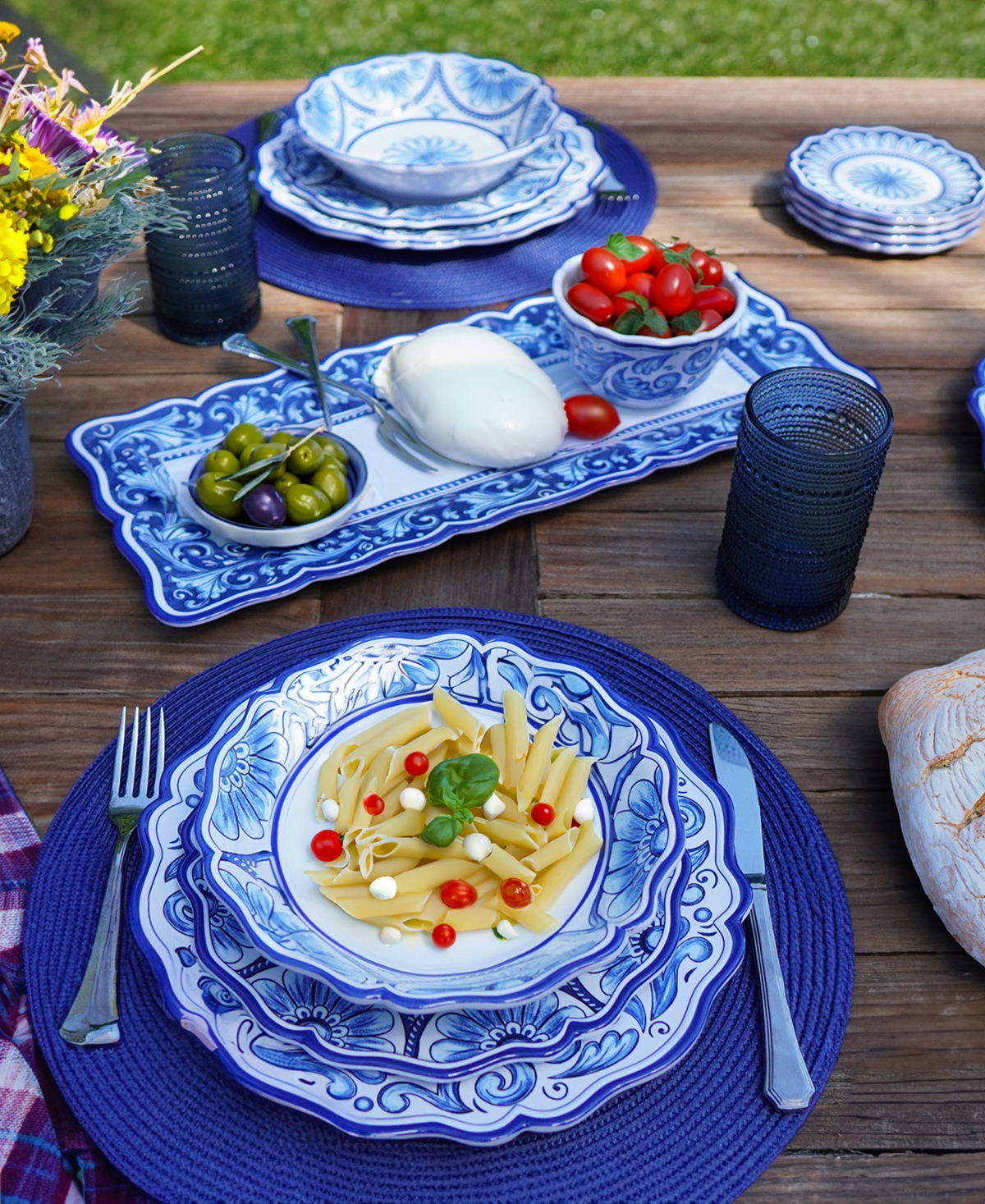 Certified International Veranda Set Of 4 Dinner Plate 11", Service For 4 In Miscellaneous