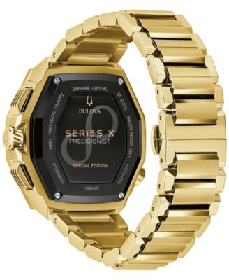 Men's Chronograph Series X Precisionist Gold-Tone Stainless Steel Bracelet Watch 45mm