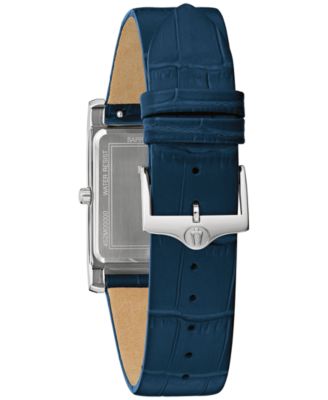 Men's Sutton Blue Leather Strap Watch 29mm