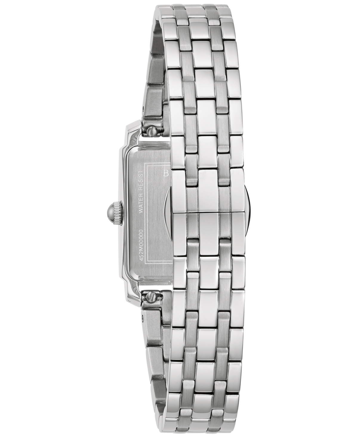 Bulova Women's Sutton Diamond Accent Stainless Steel Bracelet Watch 21mm In No Color