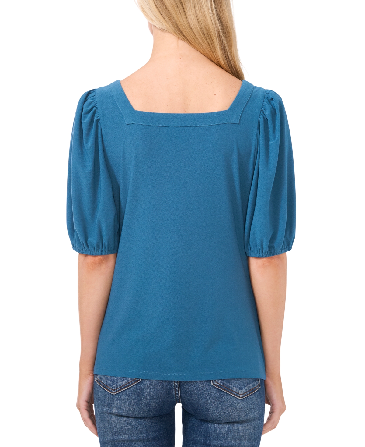 CeCe Women's Square-Neck Puff-Sleeve Blouse