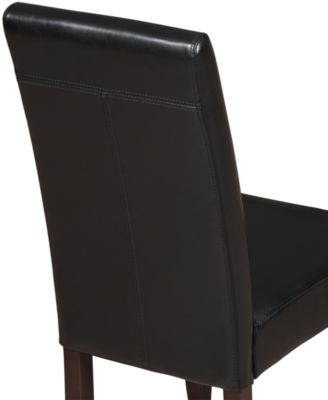 Avery Faux Leather Parson Chairs, Quick Ship (Set of 2)