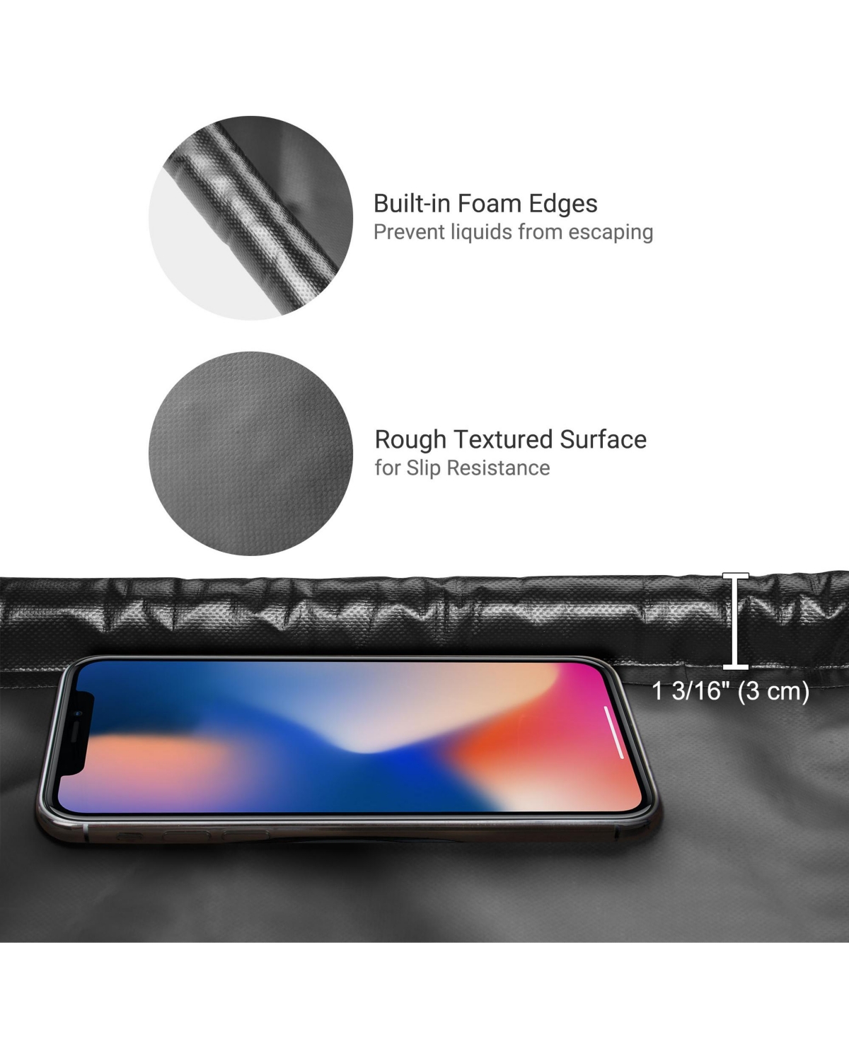 Yescom Containment Mat Garage Floor Mat for Suv Snow Mud Rain Compact Size 7'9