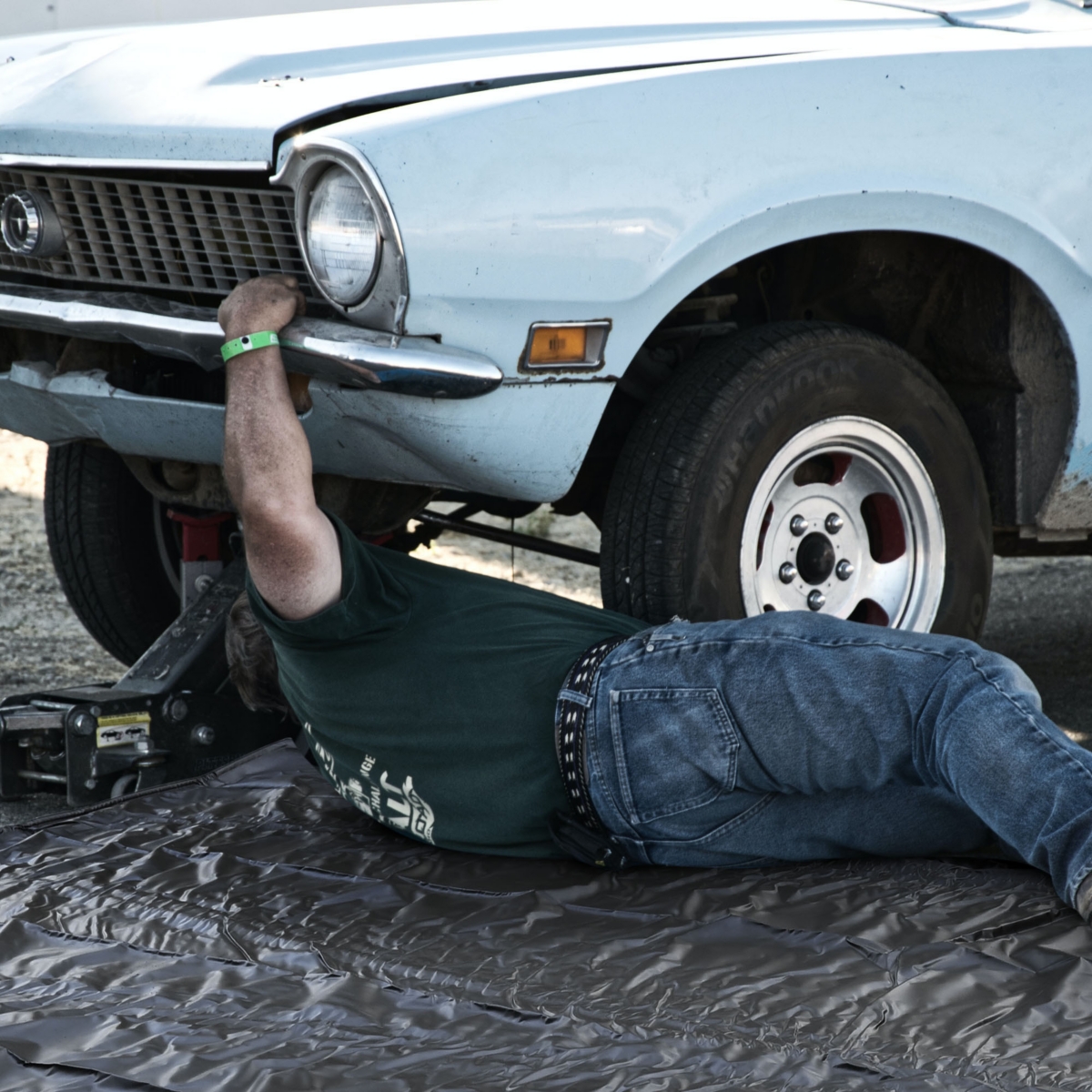 Garage Floor Mat Containment Mat for Suv Snow Mud Rain Compact Size 8'6"x20'