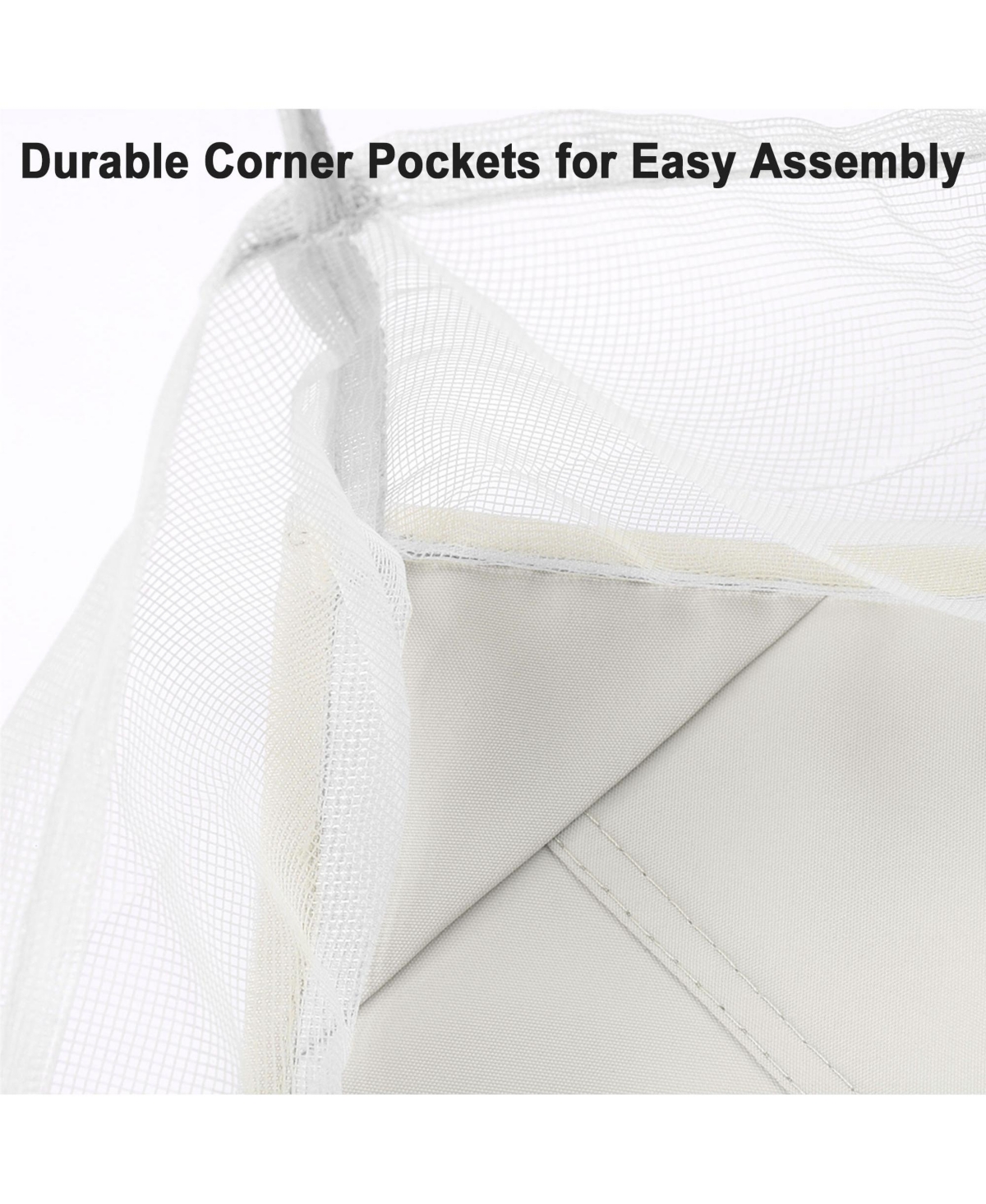 117"x117" Canopy Top Replacement Y00397T07 Ivory for Smaller 10'x10' Dual-Tier Gazebo Cover Patio Garden Outdoor