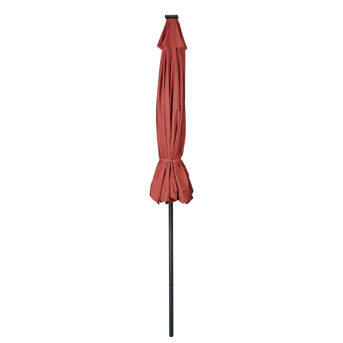 Yescom Ft Solar Powered Patio Umbrella with Tilt and Crank Outdoor Garden Backyard