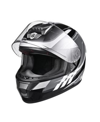 RUN-F3 Full Face Motorcycle Helmet DOT Approved Removable Liner Street Bike S