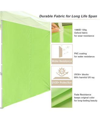 1080D 120g Sidewall UV30+ Fits 10x10ft Canopy Outdoor Picnic 2 Pieces