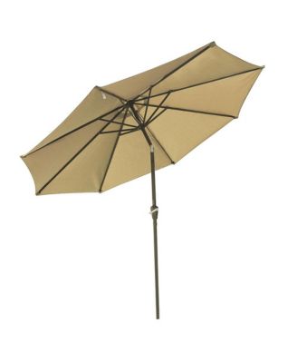 9ft UV50+ Fade Resistant New OLEFIN Outdoor Patio Umbrella 8 Rib Crank Tilt Beach Market Table Water Repellent