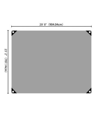 24x30 Ft Waterproof Poly Tarp with 25 Ball Bungees Protect Cover 10mil Tarpaulin