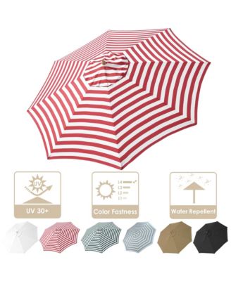 13 Ft Patio Umbrella Replacement Canopy Market Table Top Outdoor Sunshade Cover