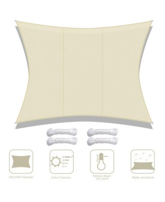 10x13 Ft 97% UV Block Rectangle Sun Shade Sail Top Canopy Outdoor Patio Pool