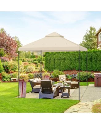 10x10 Ft 2-Tier Canopy Top Replacement for Petpvilit Gazebo Outdoor Patio Cover