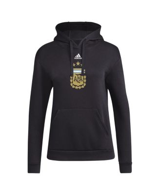 Women's Black Argentina National Team Crest Pullover Hoodie