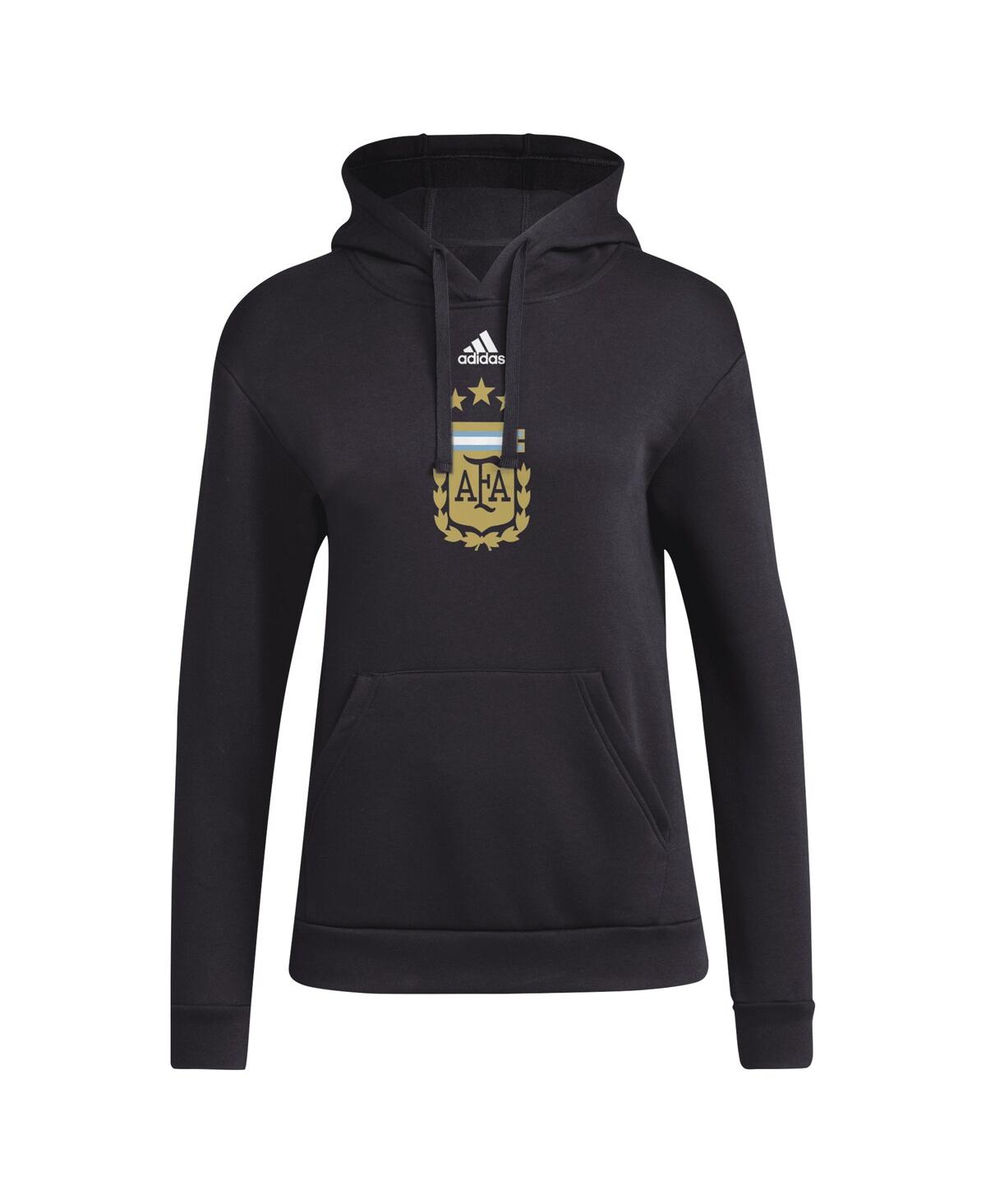 Adidas Women'sArgentina National Team Crest Pullover Hoodie - Black