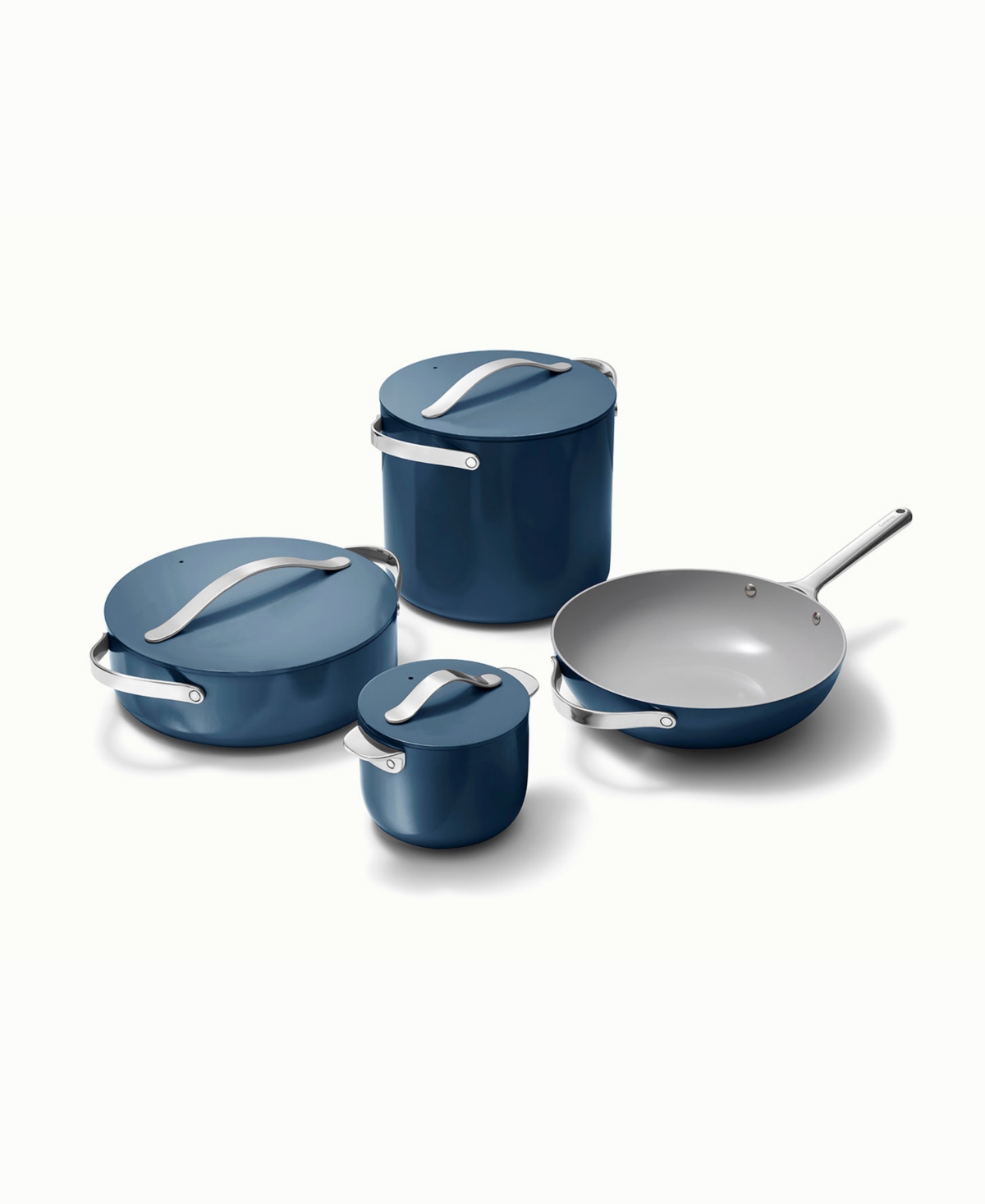 Caraway Nonstick Ceramic 7-piece Cookware Set With Lid Storage In Navy