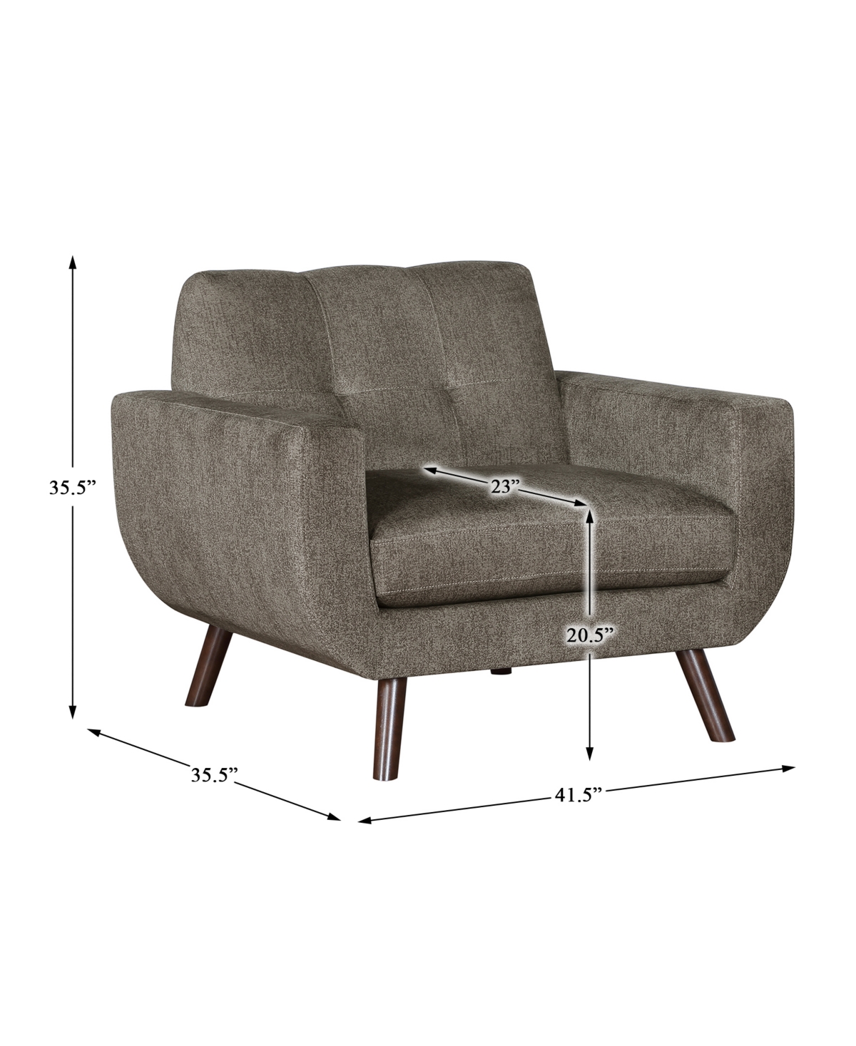 Homelegance White Label Lafael 42" Chair In Beige