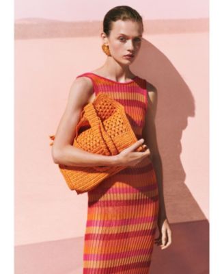 Mango Women's Striped Crochet Dress - Macy's