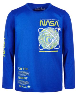 Epic Threads - Little & Big Boys NASA Printed Long-Sleeve T-Shirt