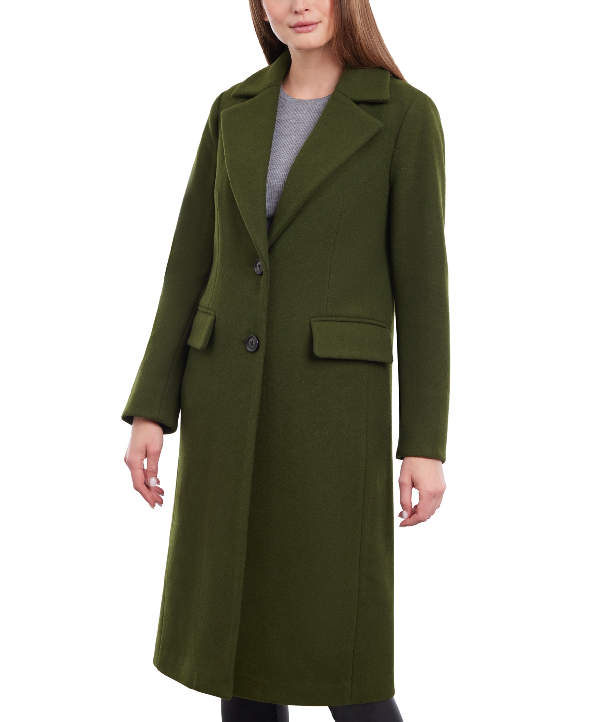 Michael Kors Michael Petite Single breasted Coat Created For Macy s In Jade ModeSens