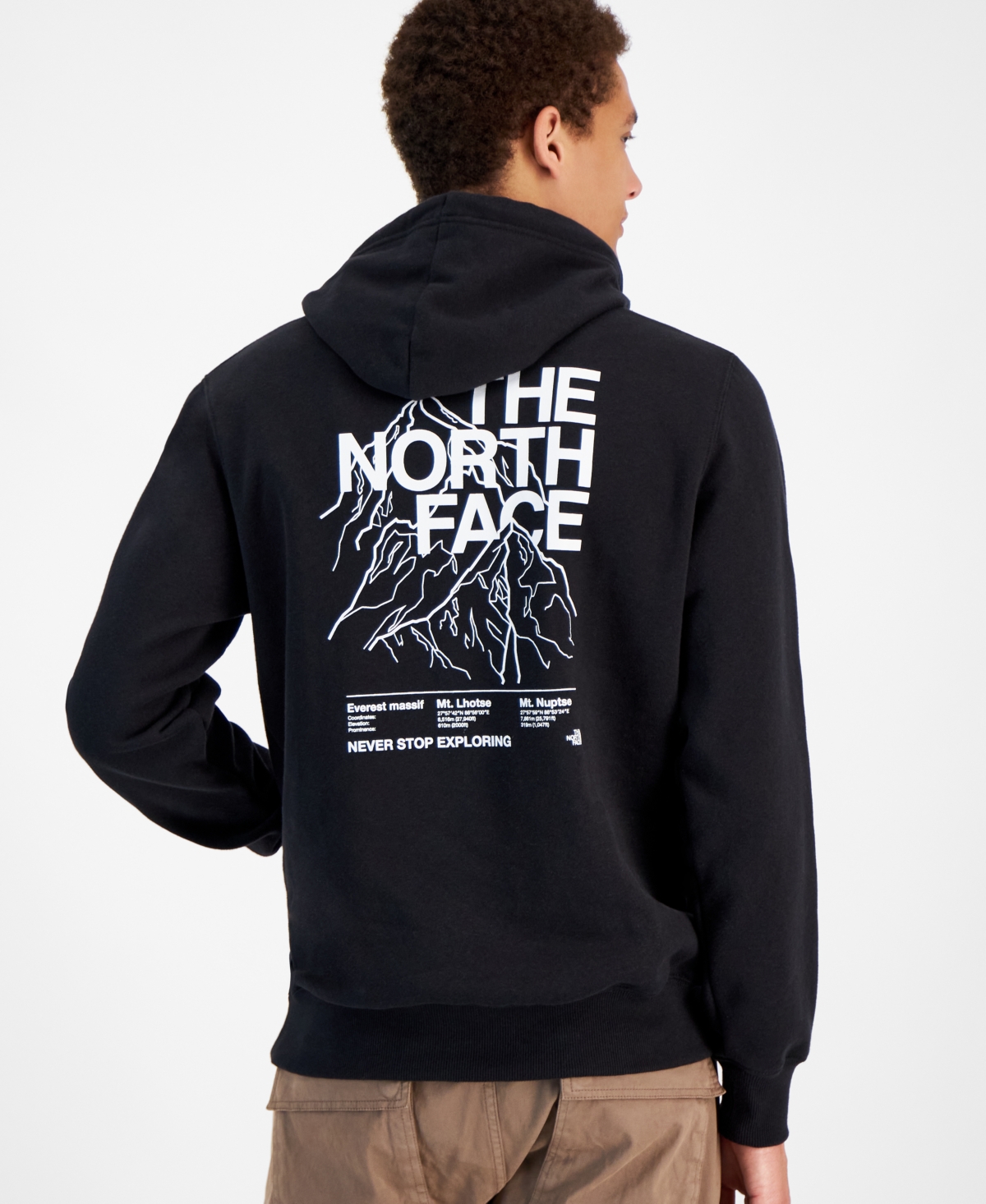 The North Face Men's Mountain Peaks Standard-Fit Printed Hoodie