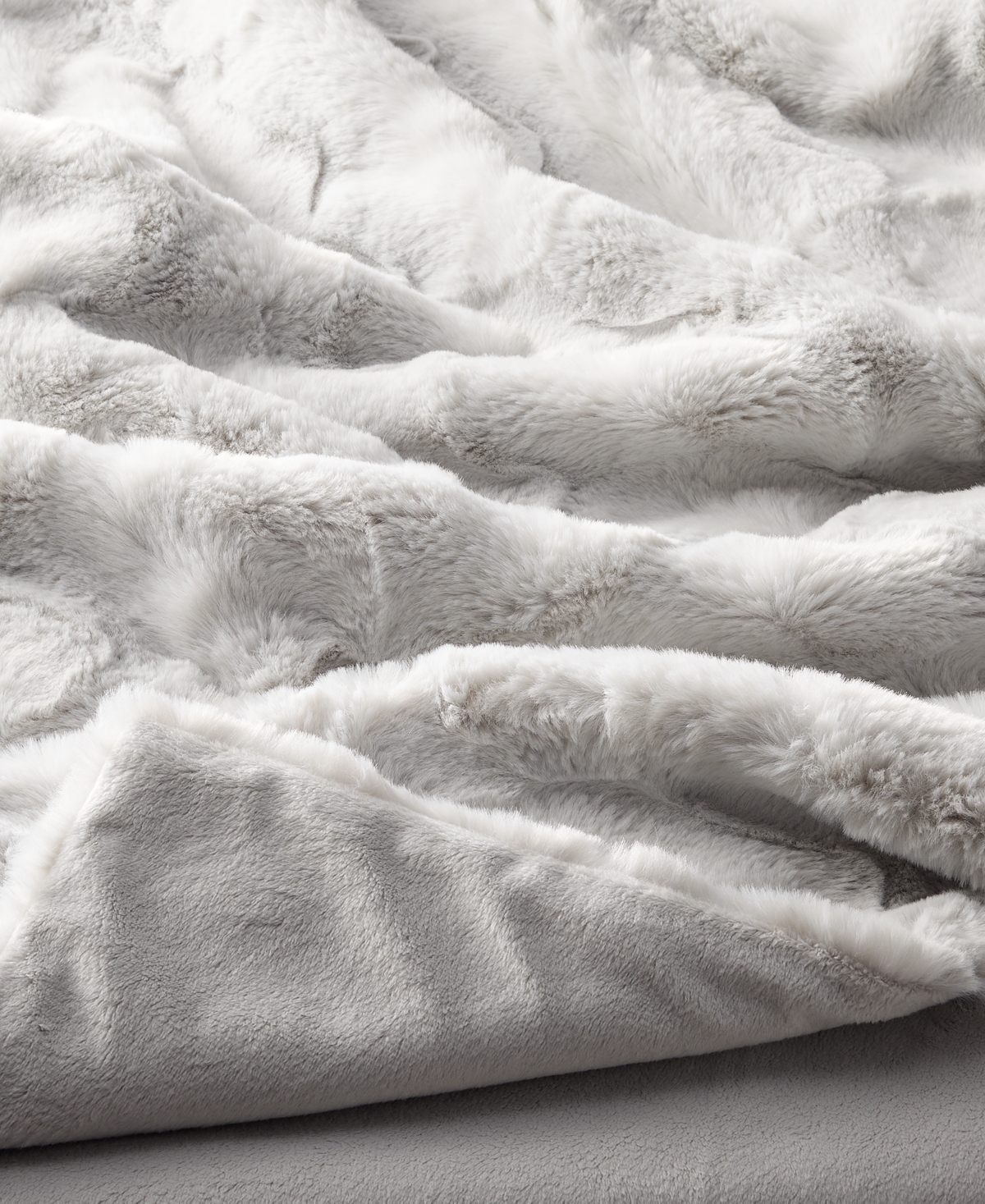 Hotel Collection Sculpted Faux Fur Throw, 50