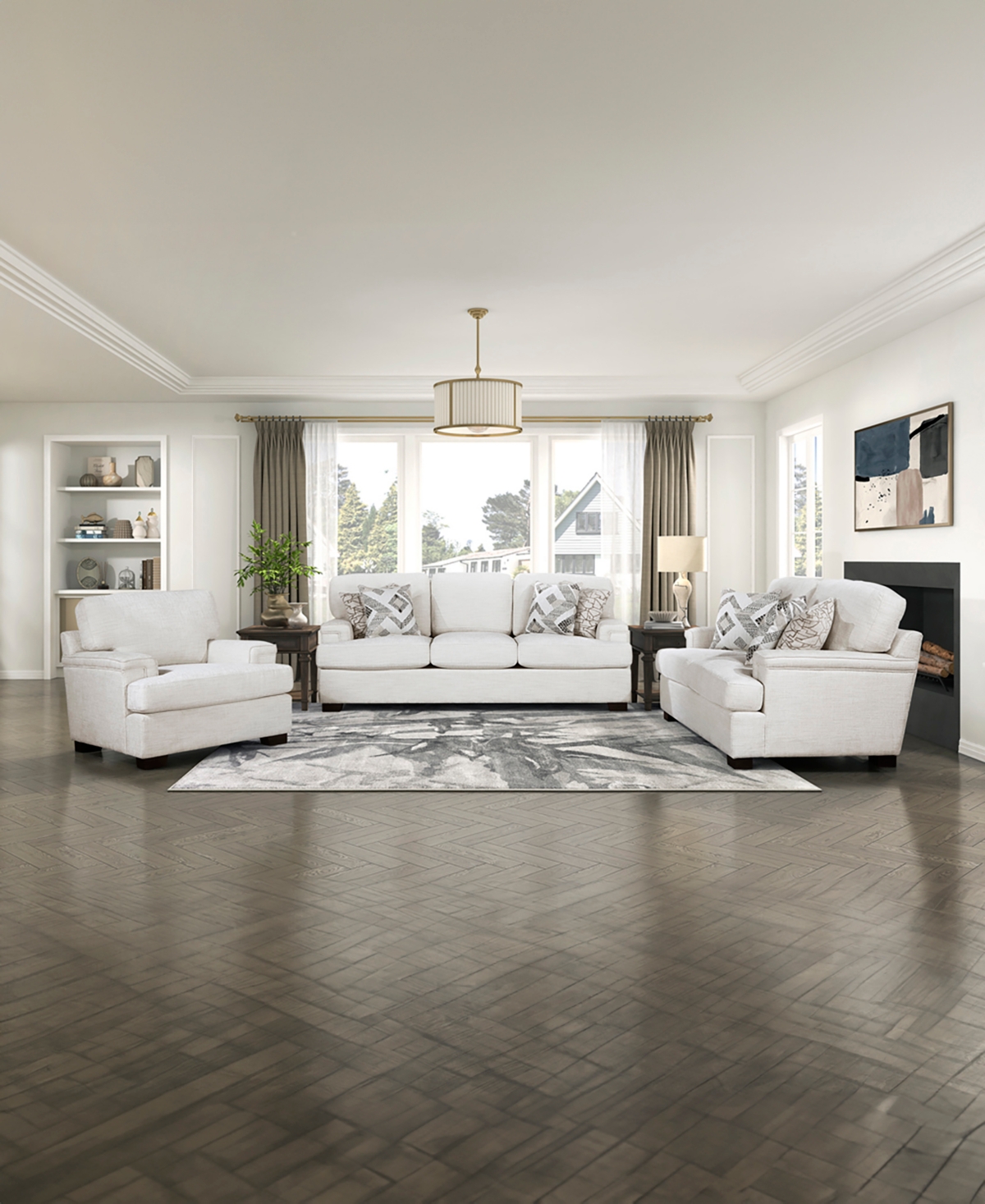 Homelegance White Label Casoria 41" Chair In Cream