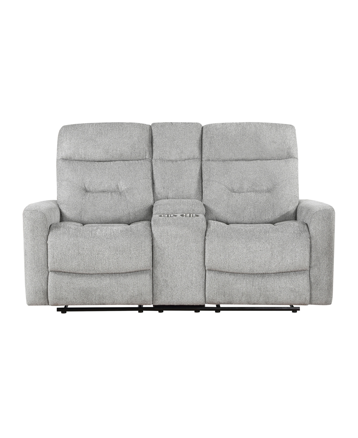 HOMELEGANCE WHITE LABEL BORNEO 71" DOUBLE RECLINING LOVE SEAT WITH CENTER CONSOLE 