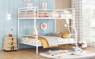 Full XL Over Queen Metal Bunk Bed