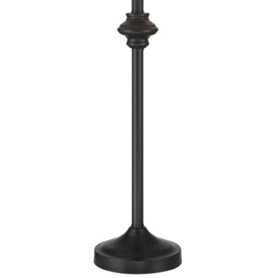 Lynn Modern Industrial Buffet Table Lamps 26" High Set of 2 Dark Bronze Metal Oatmeal Drum Shade for Bedroom Living Room Bedside Office