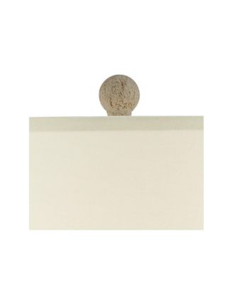 Austin Rustic Table Lamp 28" Tall Sand Toned Cream Linen Drum Shade for Bedroom Living Room Bedside Nightstand Office Kids Family Home