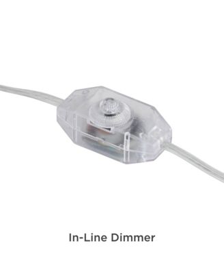 LED Modern Coastal Accent Table Lamps 24 1/2" High Set of 2 Scalloped White Ceramic Drum Shade for Bedroom Living Room Bedside Nightstand