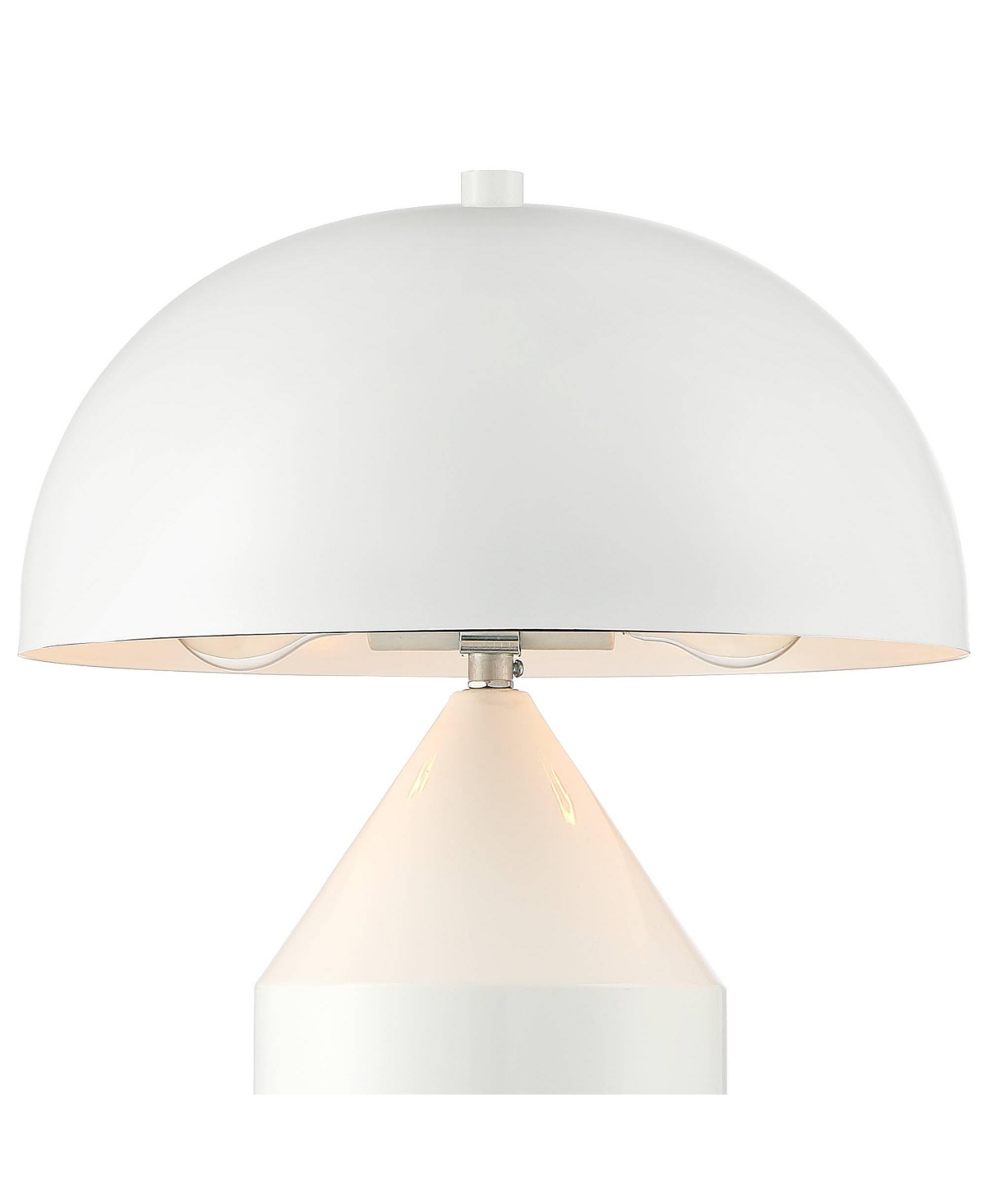360 Lighting Felix Modern Cottage Accent Table Lamps Tall Set of 2Tapered Geometric Metal Mushroom Dome Shade for Bedroom Living Room House