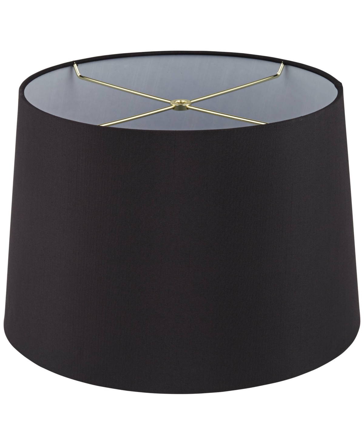 Faux Silk Medium Tapered Drum Lamp Shade Top x Bottom x Slant x High (Spider) Replacement with Harp and Finial - Spring crest