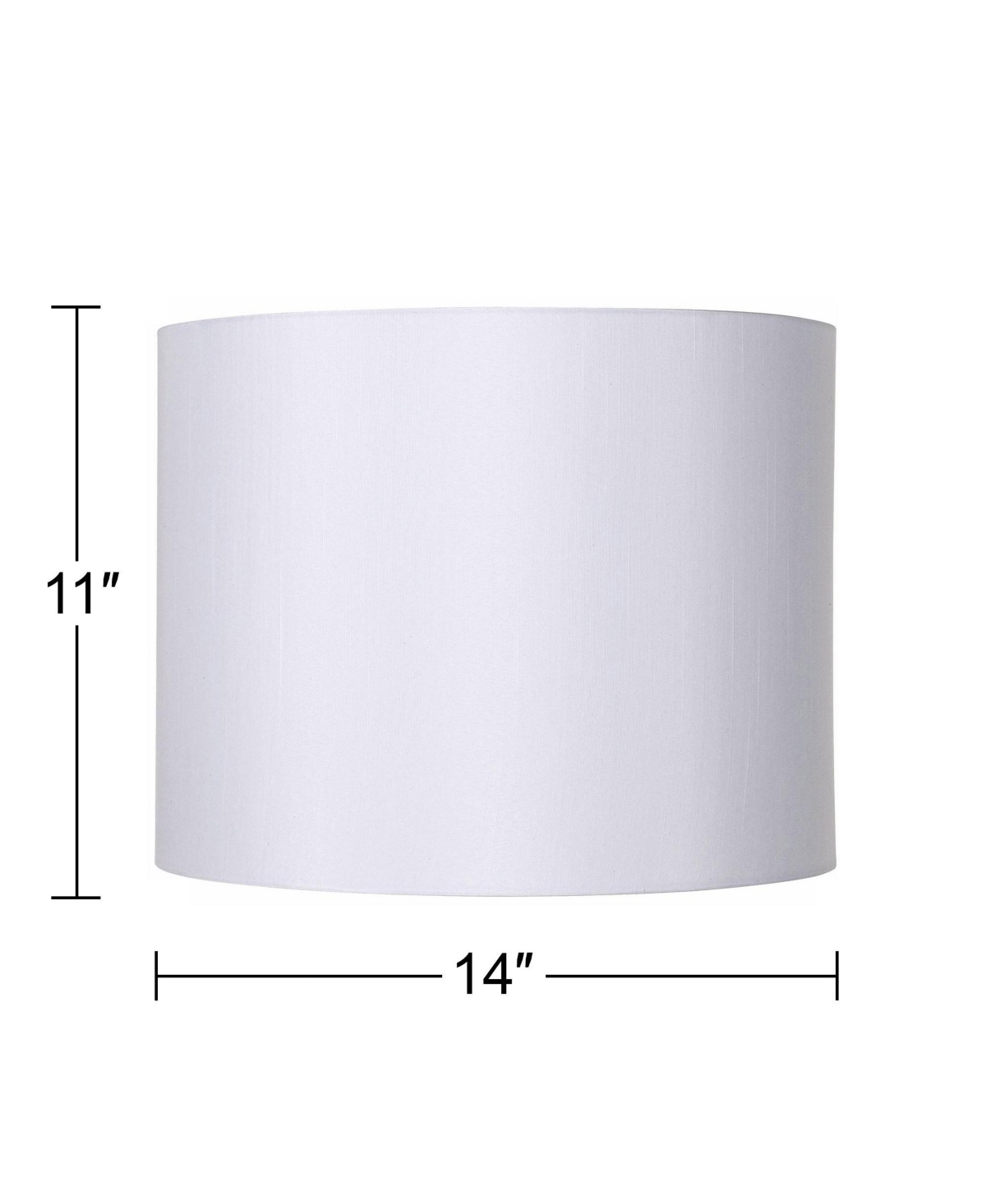 Hardback Medium Drum Lamp Shade Top x Bottom x High (Spider) Replacement with Harp and Finial - Springcrest - White