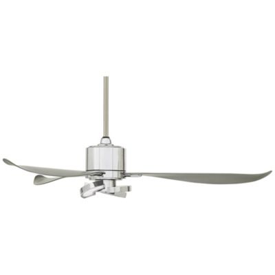 56" Vengeance Modern Indoor Ceiling Fan 3 Blade LED Light Remote Control Chrome Finish Bedroom Living Room