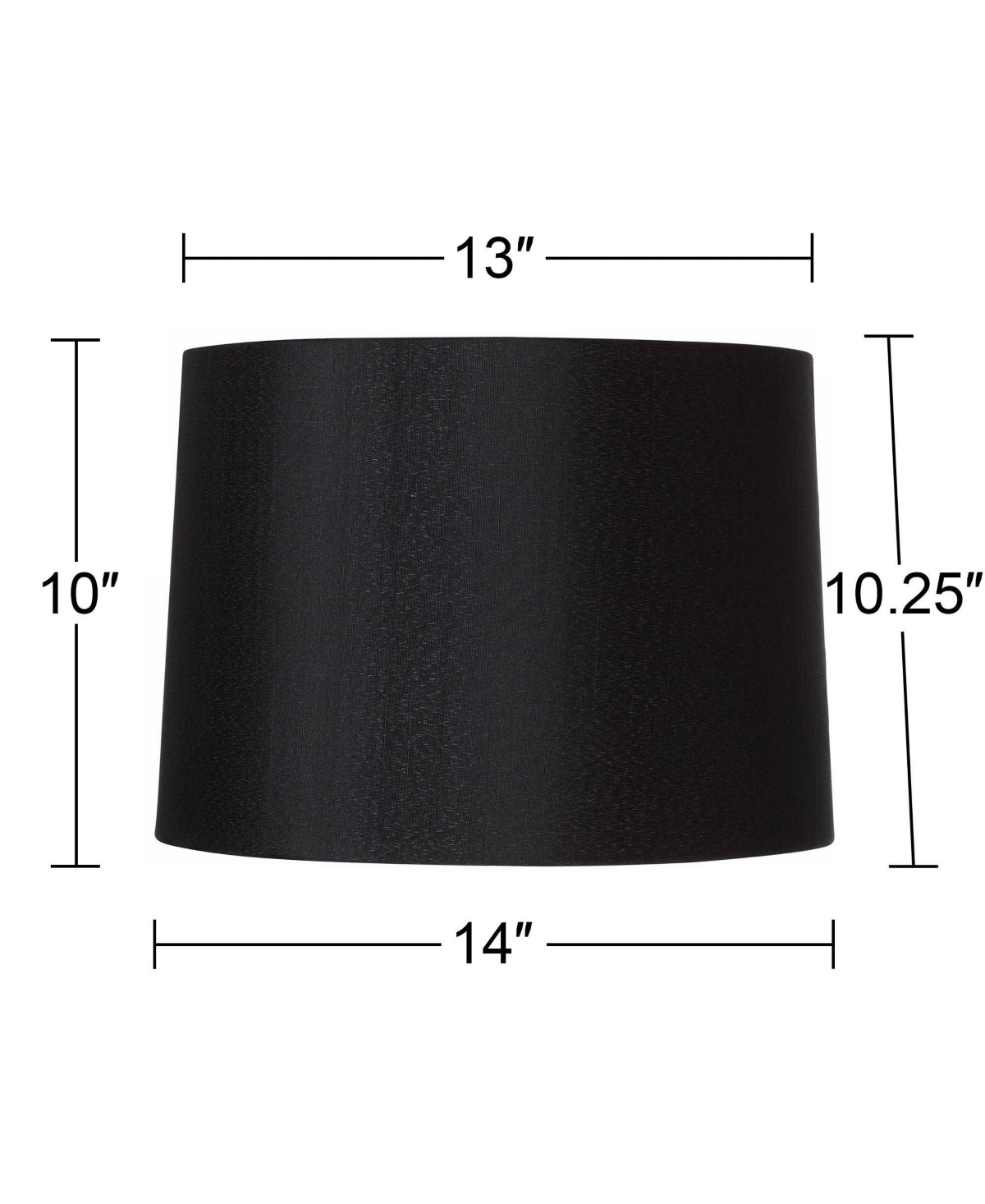 Set of 2Medium Hardback Tapered Drum Lamp Shades Top x Bottom x High (Spider) Replacement with Harp and Finial - Spring crest