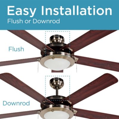 52 inch 5 Blade Retractable Ceiling Fan